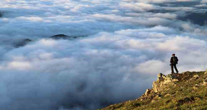 Gümüşhane’de eşsiz sis denizi manzarası