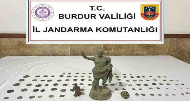 Burdur’da tarihi eser operasyonu