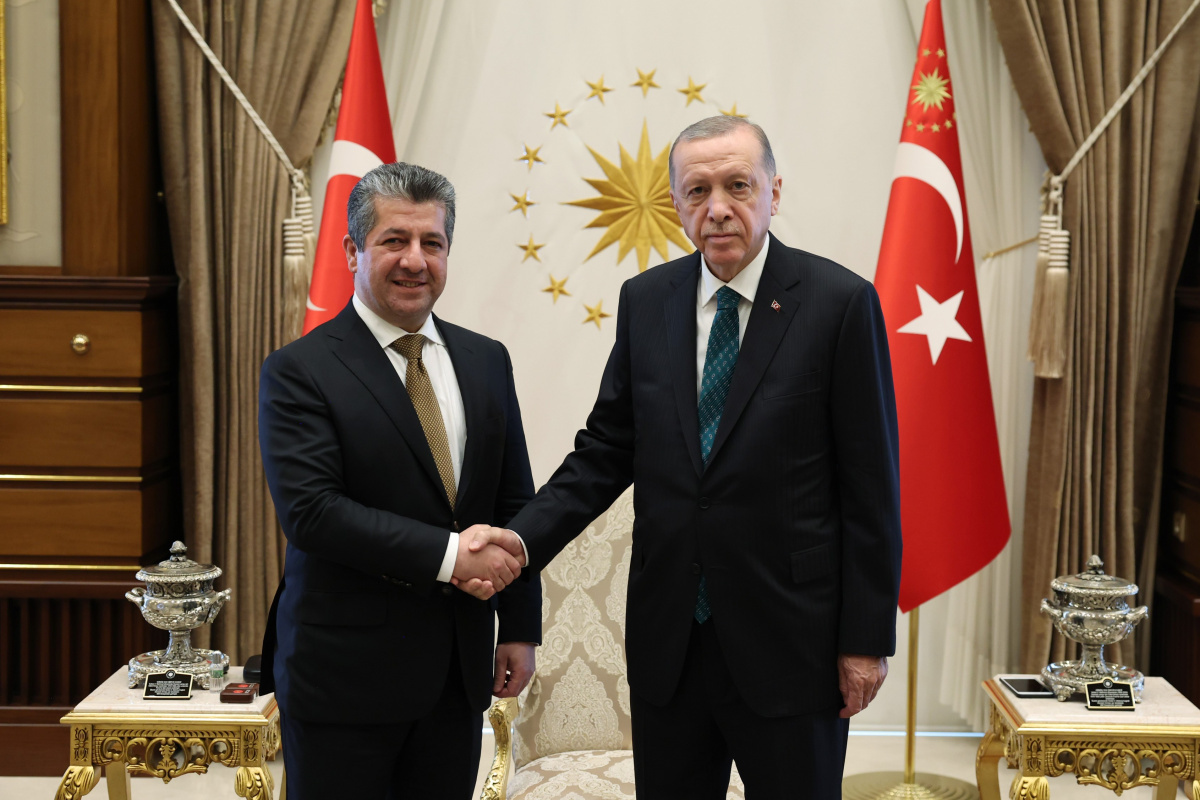 Cumhurbaşkanı Erdoğan, IKBY Başbakanı Mesrur Barzani&#039;yi kabul etti