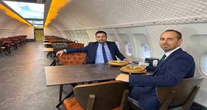Pistten çıkan uçak pide salonu olarak hizmet vermeye başladı