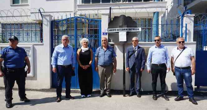 Çamerya Katliamı unutulmadı: Yunanistan Konsolosluğu önüne siyah çelenk bırakıldı