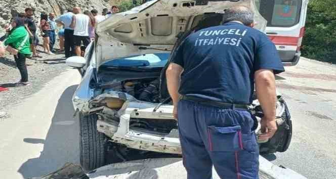Tunceli’de kaza: 3 yaralı
