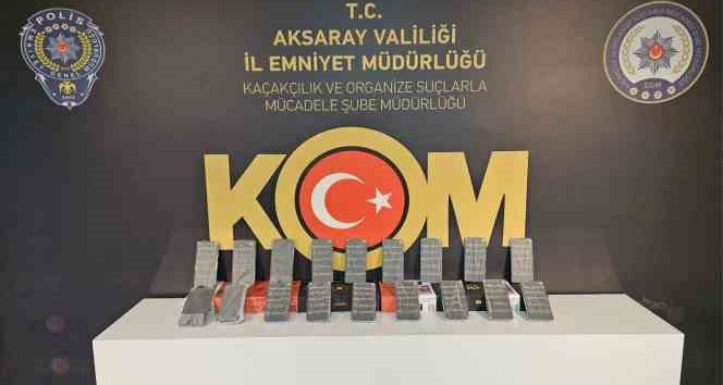 Aksaray’da 18 adet kayıt dışı akıllı telefon ele geçirildi