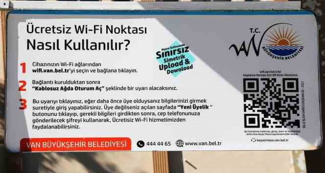 Van’da 96 noktaya ücretsiz wi-fi hizmeti