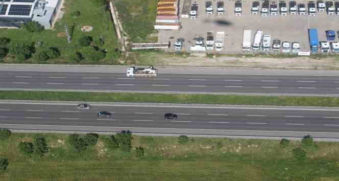 Bayram tedbirleri çerçevesinde karayolları havadan denetleniyor