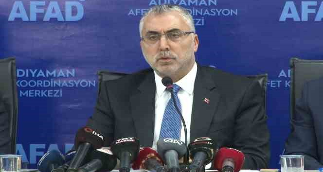 Bakan Işıkhan, deprem bölgesinde 9 bin 134 adet iş yerinin yapıldığını açıkladı