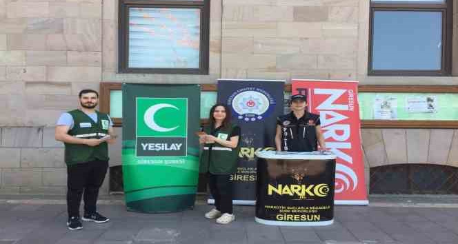 Giresun’da uyuşturucu ile mücadele için farkındalık çalışması yapıldı