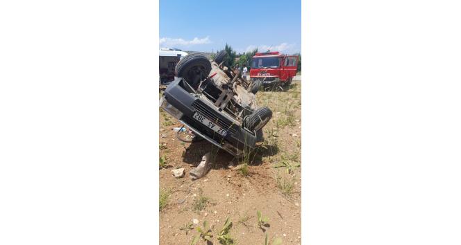 Isparta’da otomobil takla attı: 2 yaralı