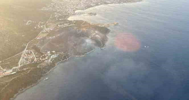 Datça’daki orman yangını kısmen kontrol altına alındı