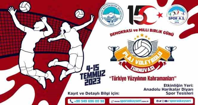 Büyükşehir Spor A.Ş.’den 15 Temmuz’a özel plaj voleybolu turnuvası