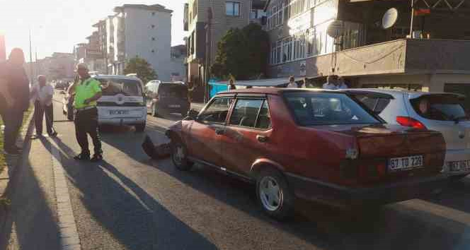 Kdz. Ereğli’de zincirleme kaza: 2 yaralı