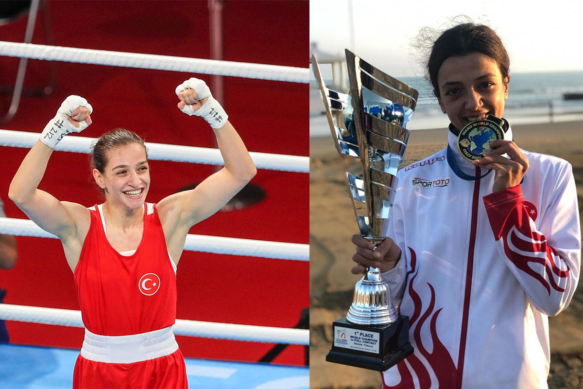 Emine Arslan ve Buse Naz Çakıroğlu&#039;ndan Avrupa oyunlarında altın madalya sevinci!