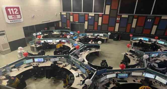 Ordu’da 112 Acil Çağrı Merkezi, yeni yıla yoğun mesai ile başladı