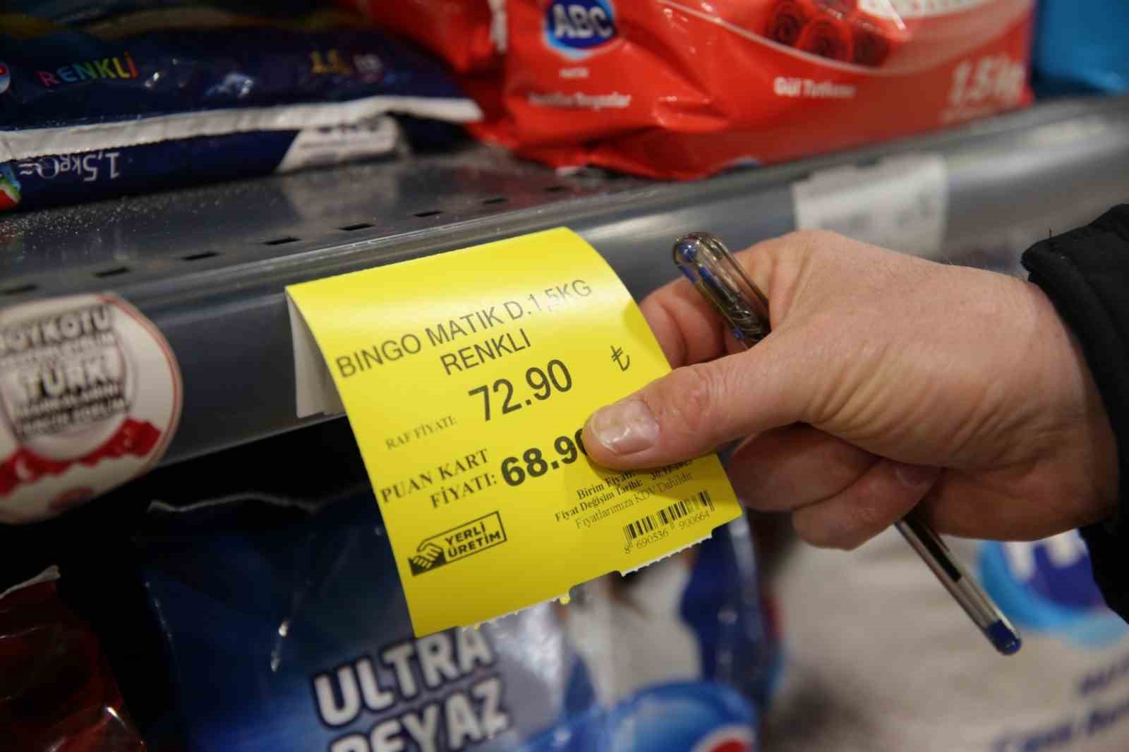 Zabıta ekiplerinden marketlere denetim
