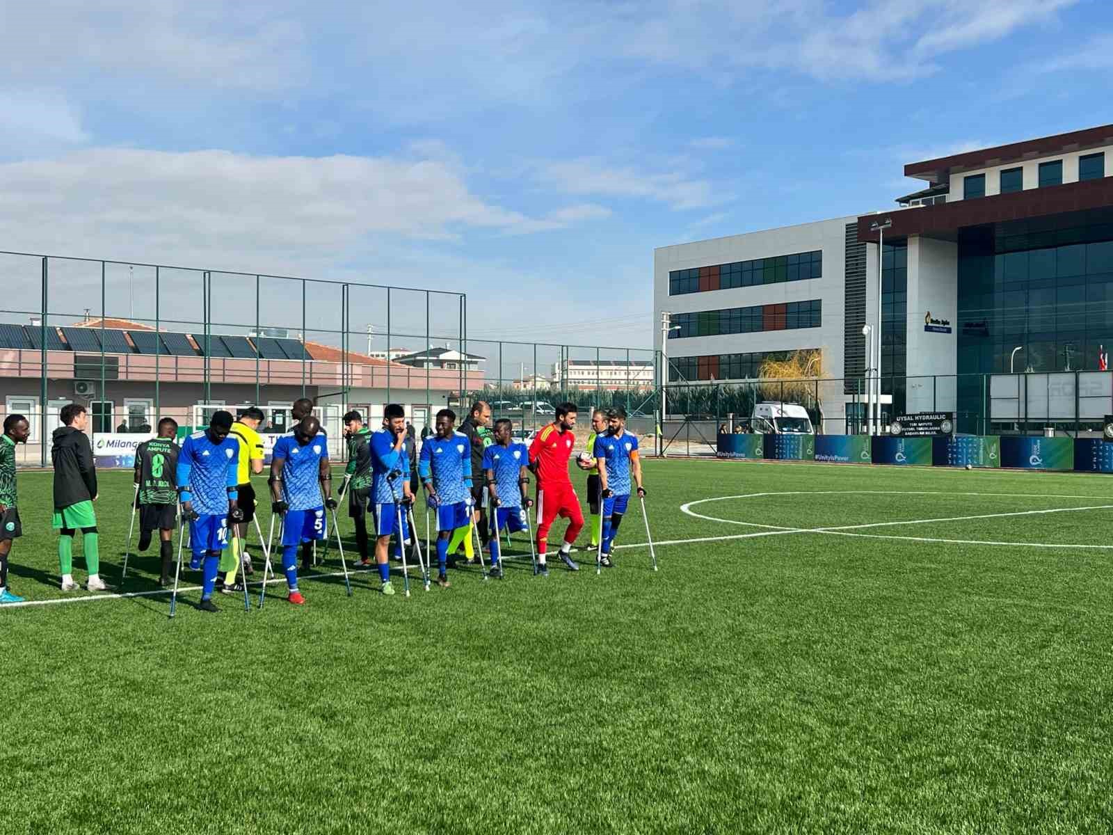 Şahinbey Ampute Futbol Takımı Konya deplasmanından galibiyetle döndü 4-0
