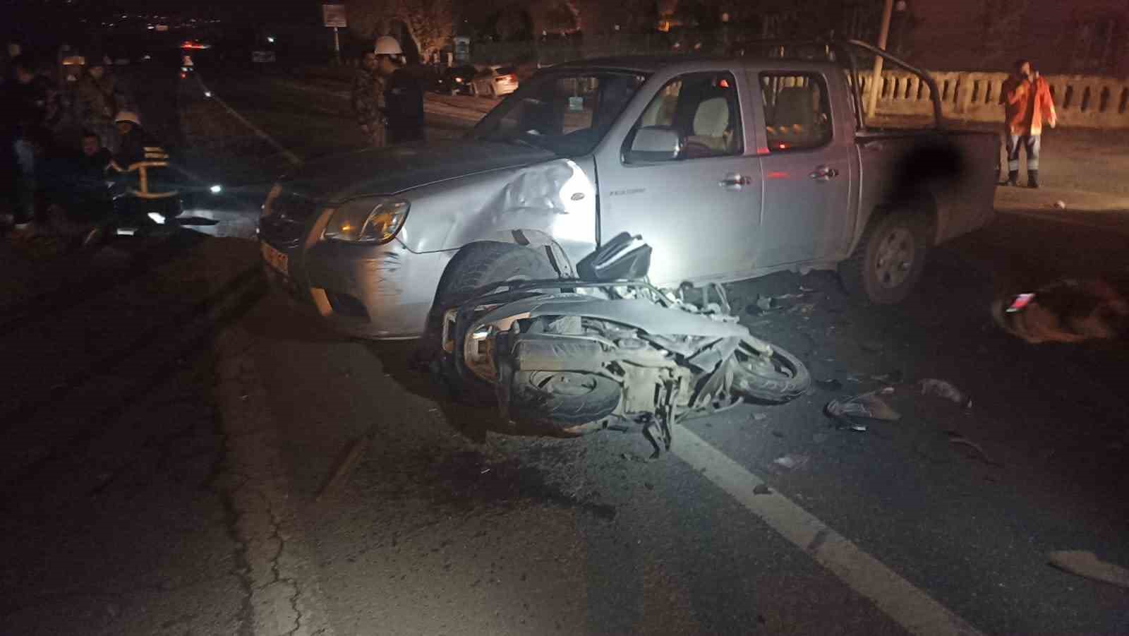Mardin’de otomobil ile motosiklet çarpıştı: 1 ağır yaralı