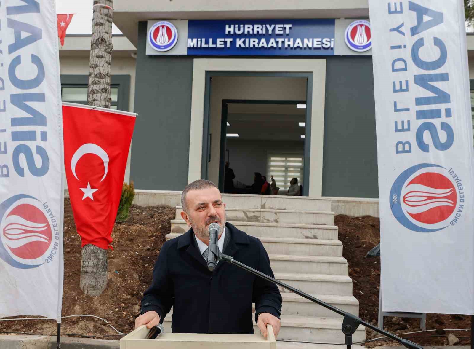 Sincan’da ‘Hürriyet Millet Kıraathanesi’ hizmete açıldı