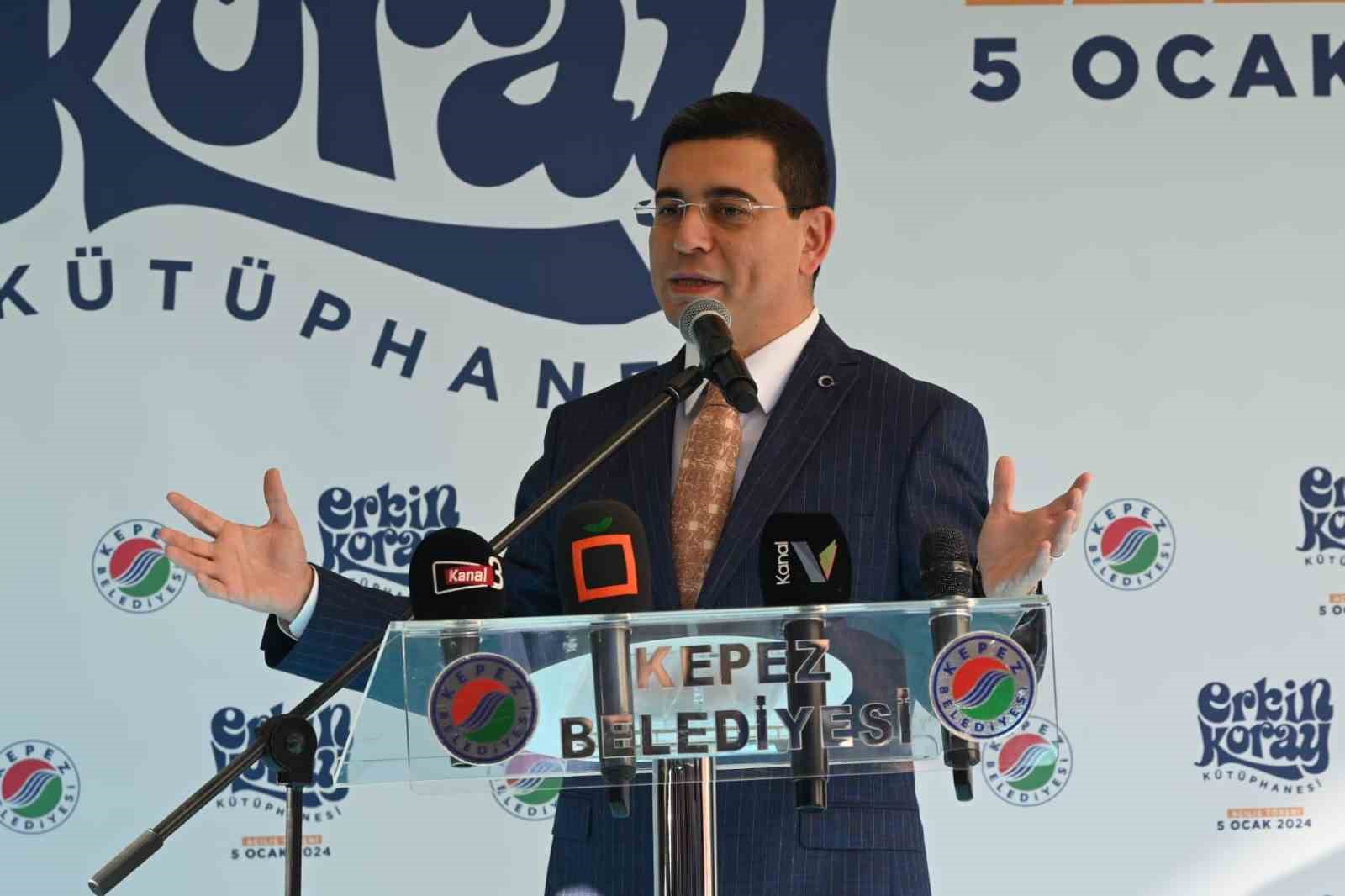 Kepez’de yılın ilk açılışı: Erkin Koray Kütüphanesi