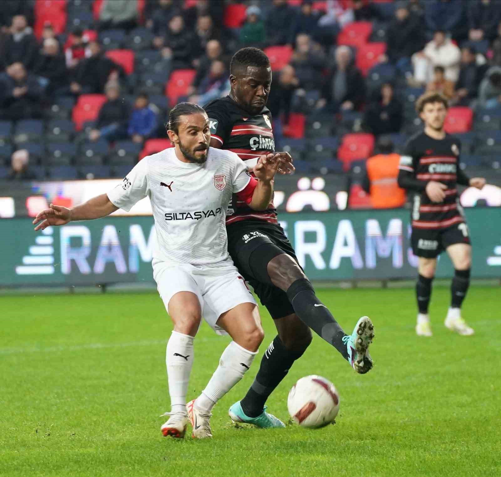 Trendyol Süper Lig: Gaziantep FK: 2 - Pendikspor: 2 (Maç sonucu)
