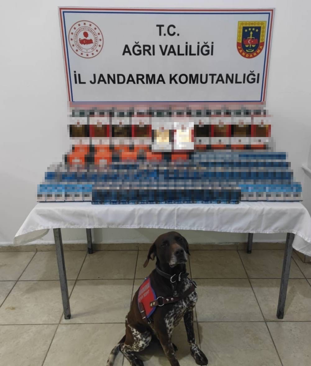 Ağrı’da kaçak sigara ve çay ele geçirildi