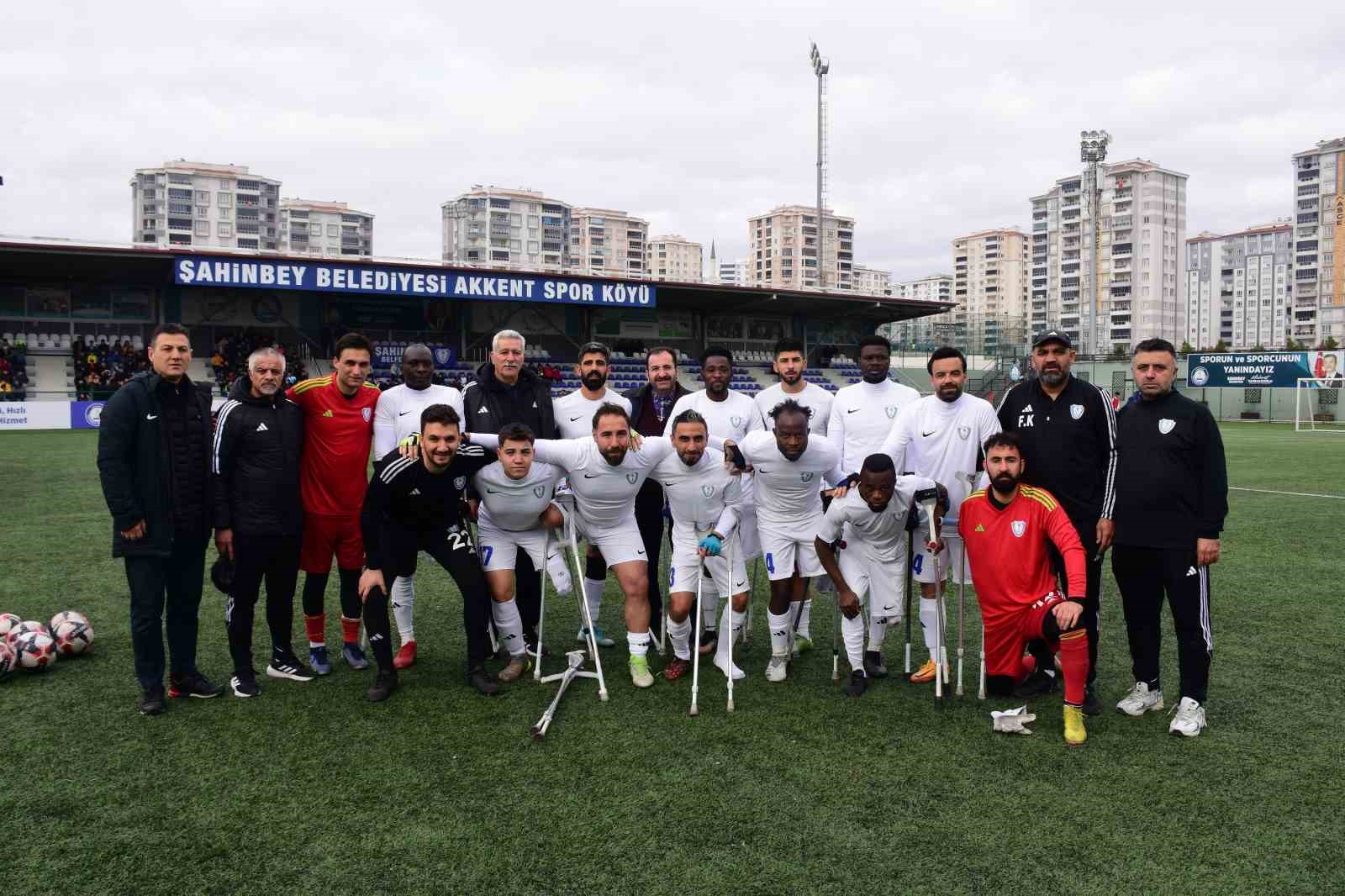 Şahinbey Ampute Futbol Takımı’ndan net skor 3-1