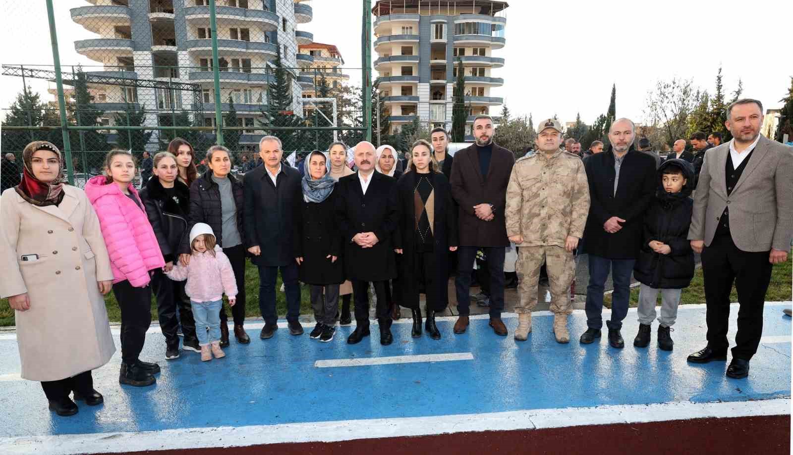 Depremde hayatını kaybeden Milletvekili Yakup Taş Parkının açılışı yapıldı