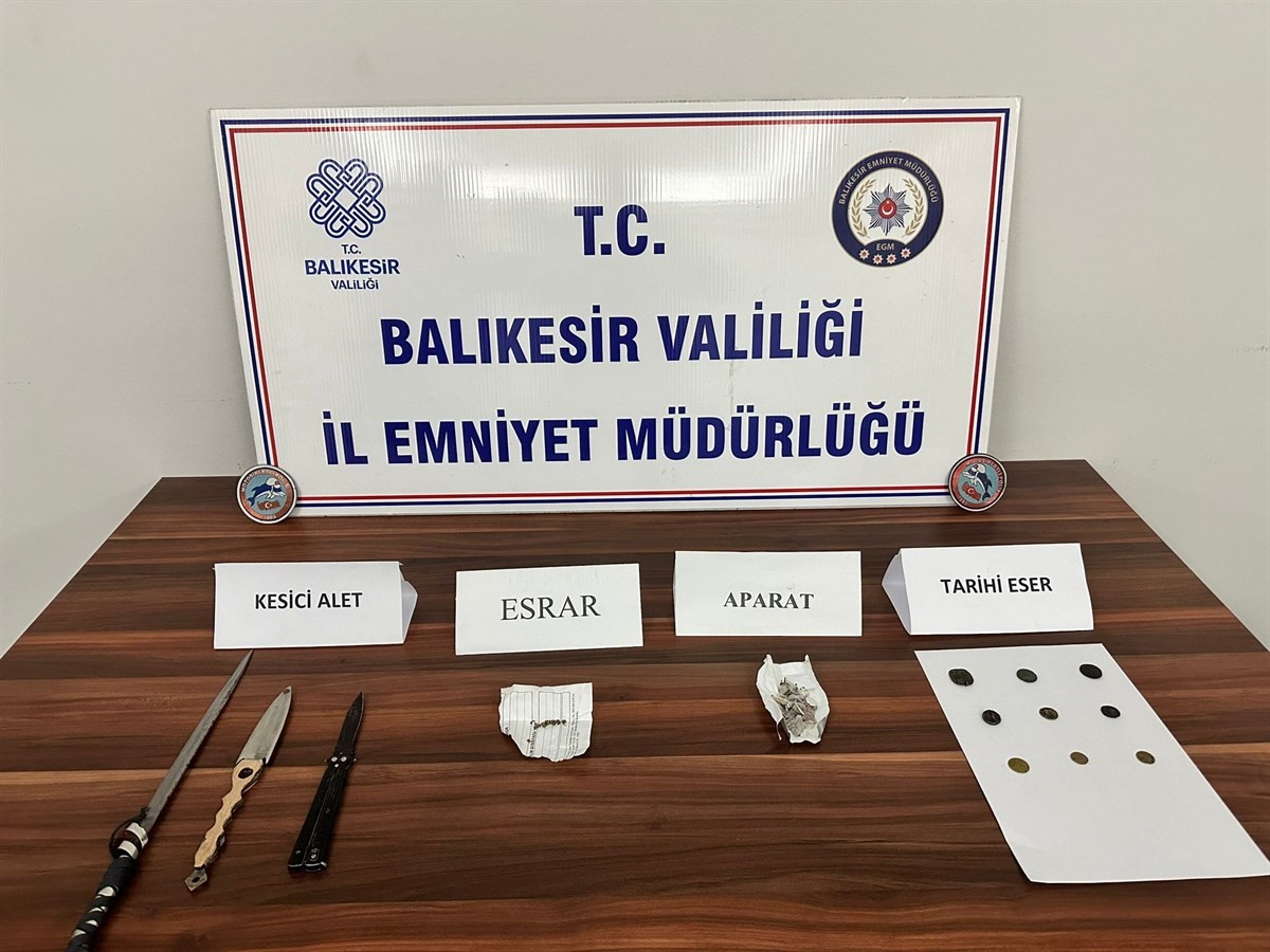 Balıkesir’de 6 şahsa uyuşturucu operasyonu