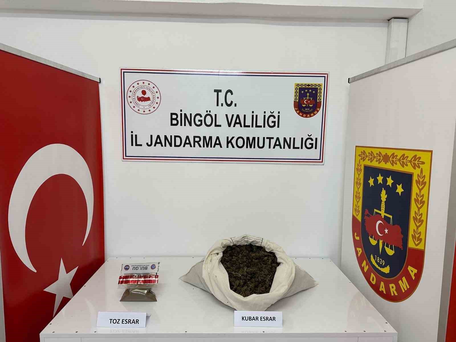 Bingöl’de uyuşturucu operasyonu: 2 gözaltı