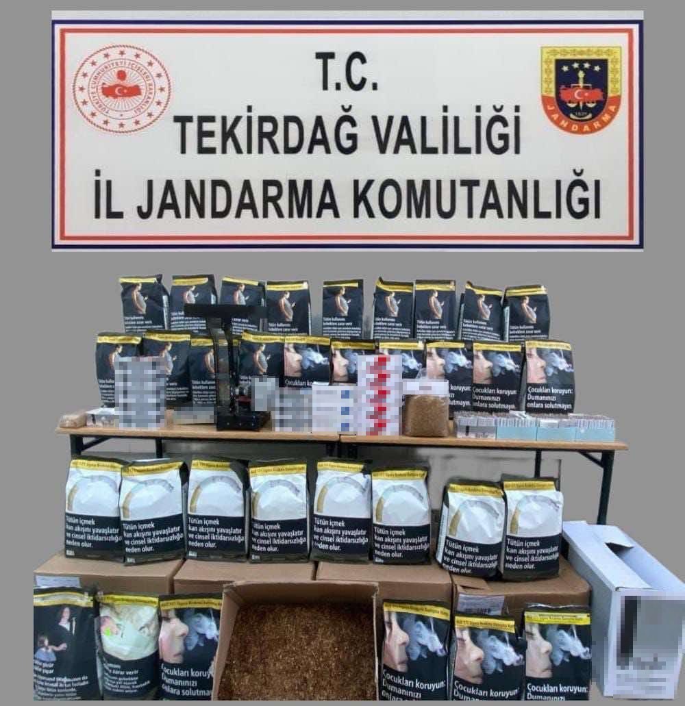 Tekirdağ’da kaçak tütün operasyonu