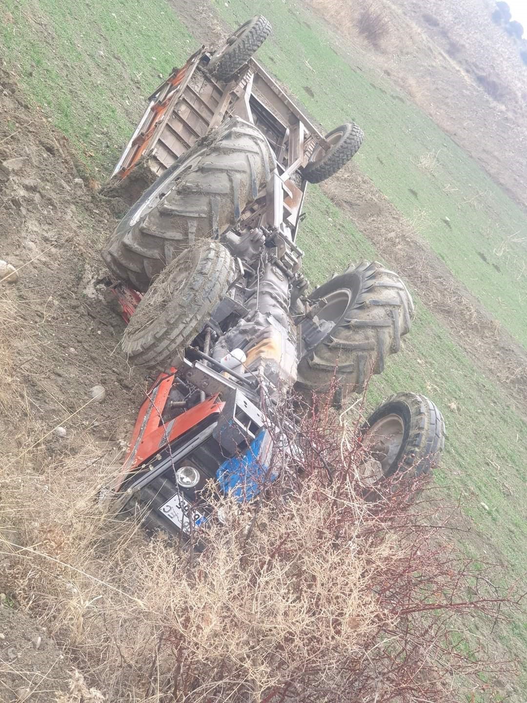 Sungurlu’da traktör devrildi: 1 yaralı
