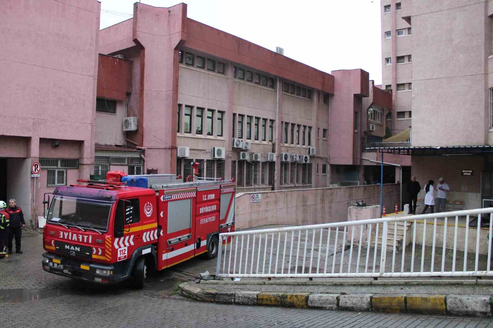 Aydın Devlet Hastanesi’nde yangın paniği
