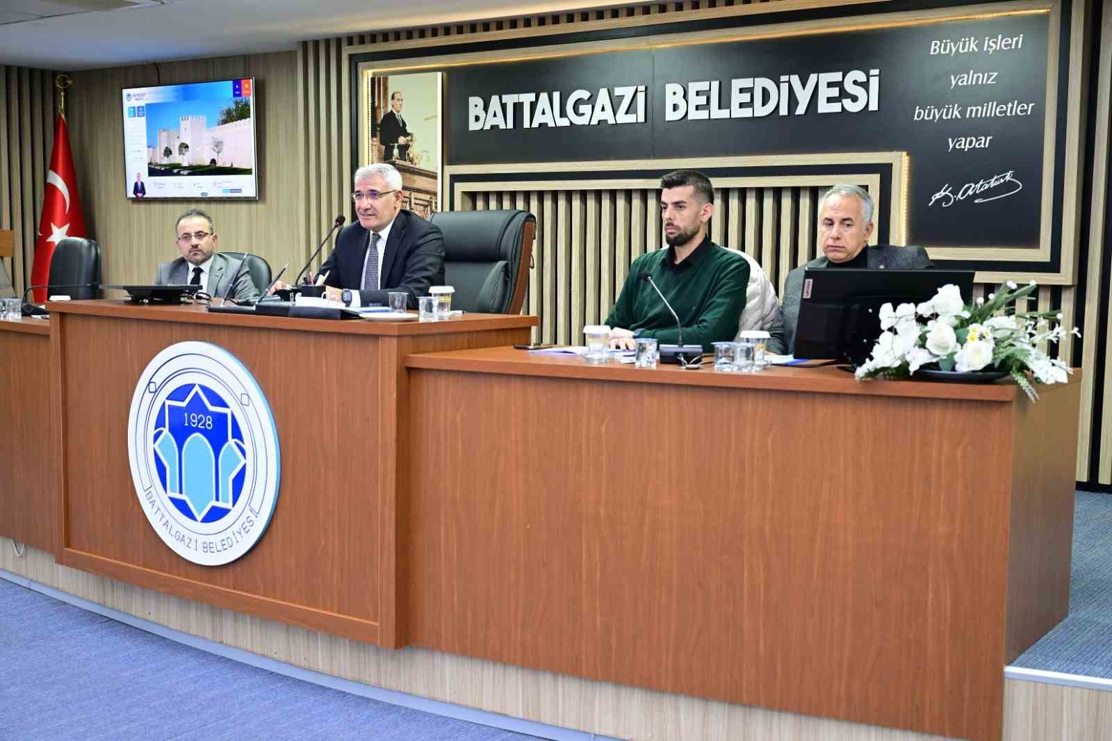 Battalgazi Belediye Meclisi, yılın ilk olağan meclis toplantısını tamamladı