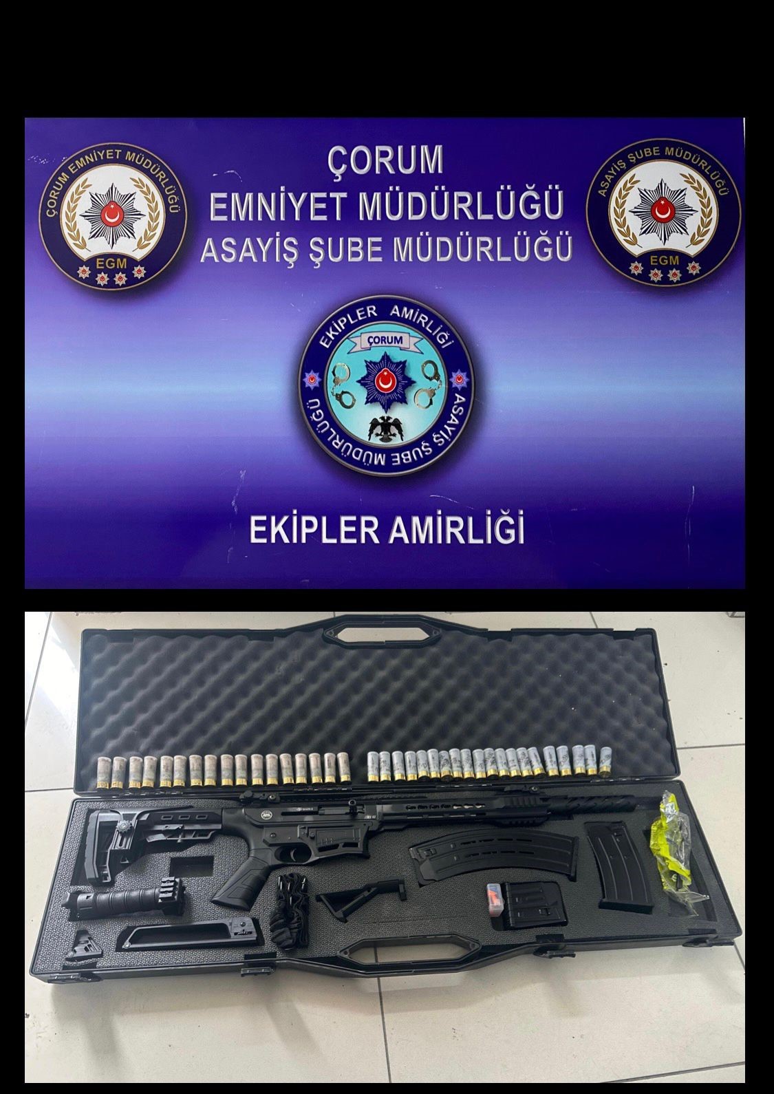 Şok uygulamada çok sayıda silah ve uyuşturucu madde ele geçirildi