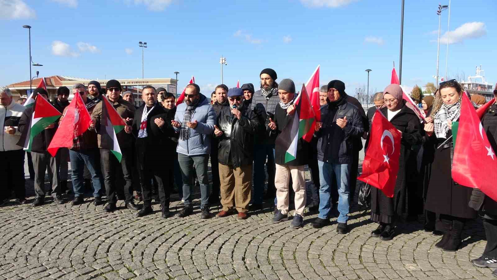 &Ccedil;anakkale&rsquo;den Filistin&rsquo;e destek a&ccedil;ıklaması

