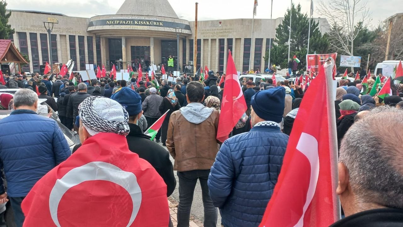 Kahramanmaraş&rsquo;ta şehitler ve Gazze i&ccedil;in y&uuml;r&uuml;y&uuml;ş
