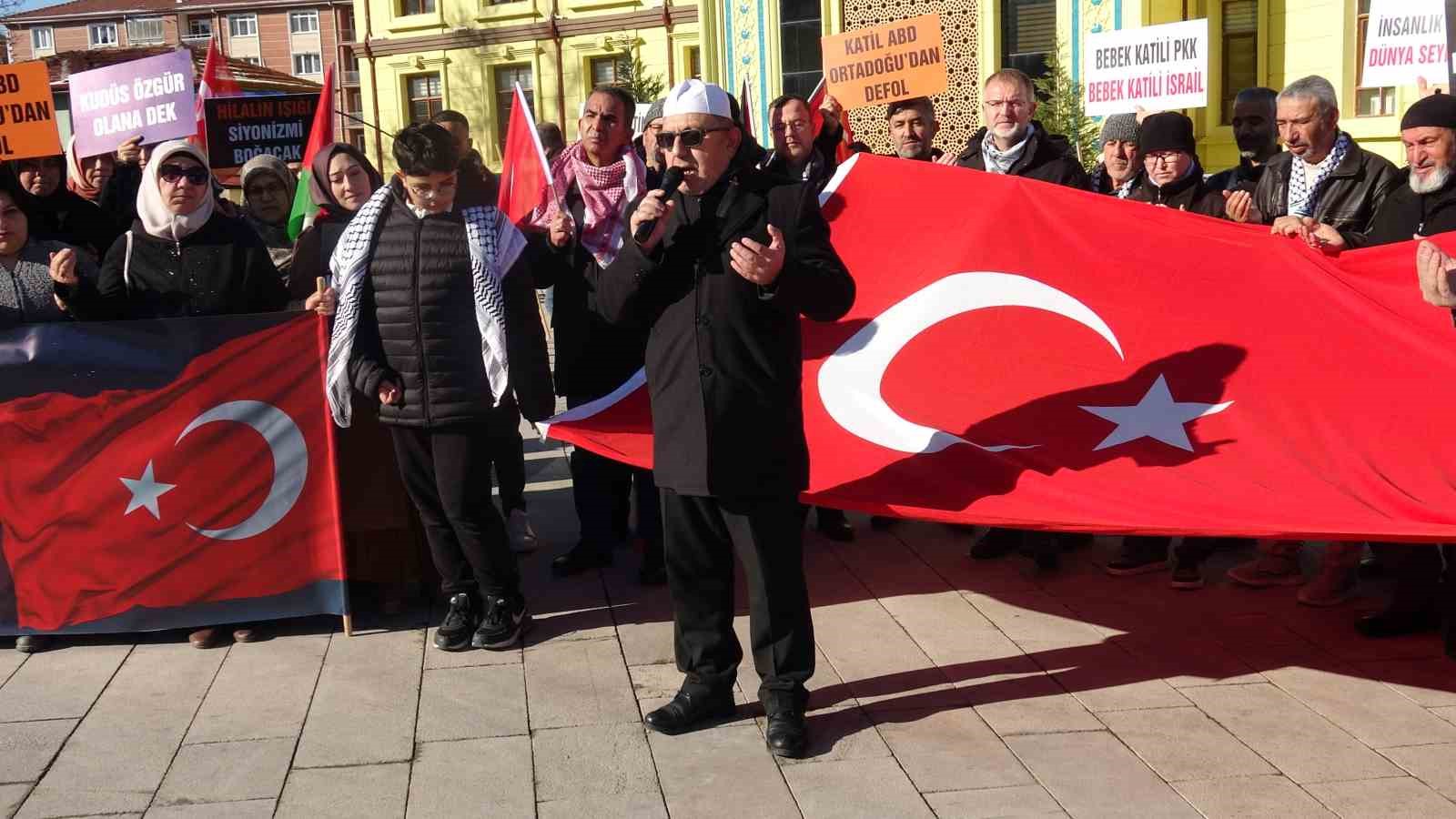 Kütahya’da terör örgütü PKK, İsrail ve ABD protesto edildi
