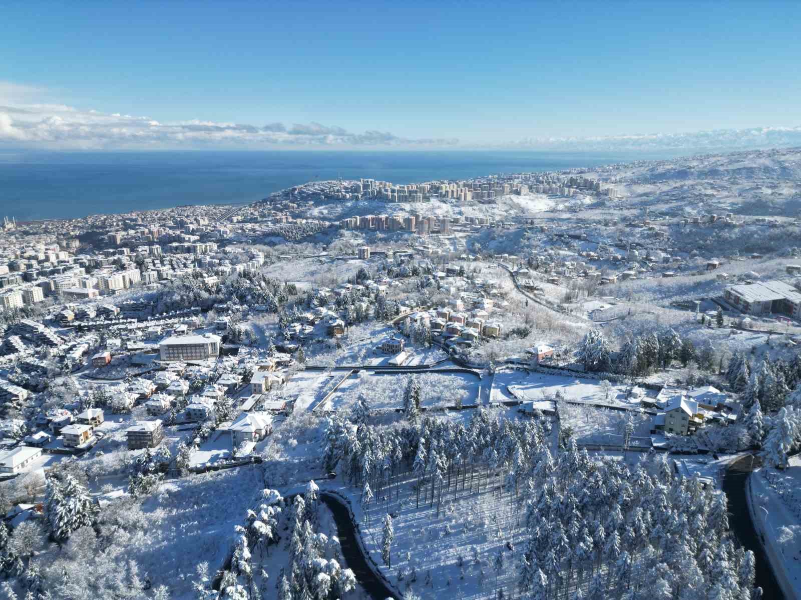 Trabzon’da kar hayatı olumsuz etkiliyor