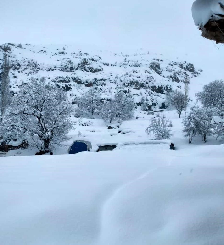 Beyt&uuml;şşebap&rsquo;ta kar kalınlığı 1 metreyi ge&ccedil;ti, 20 k&ouml;y yolu ulaşıma kapandı

