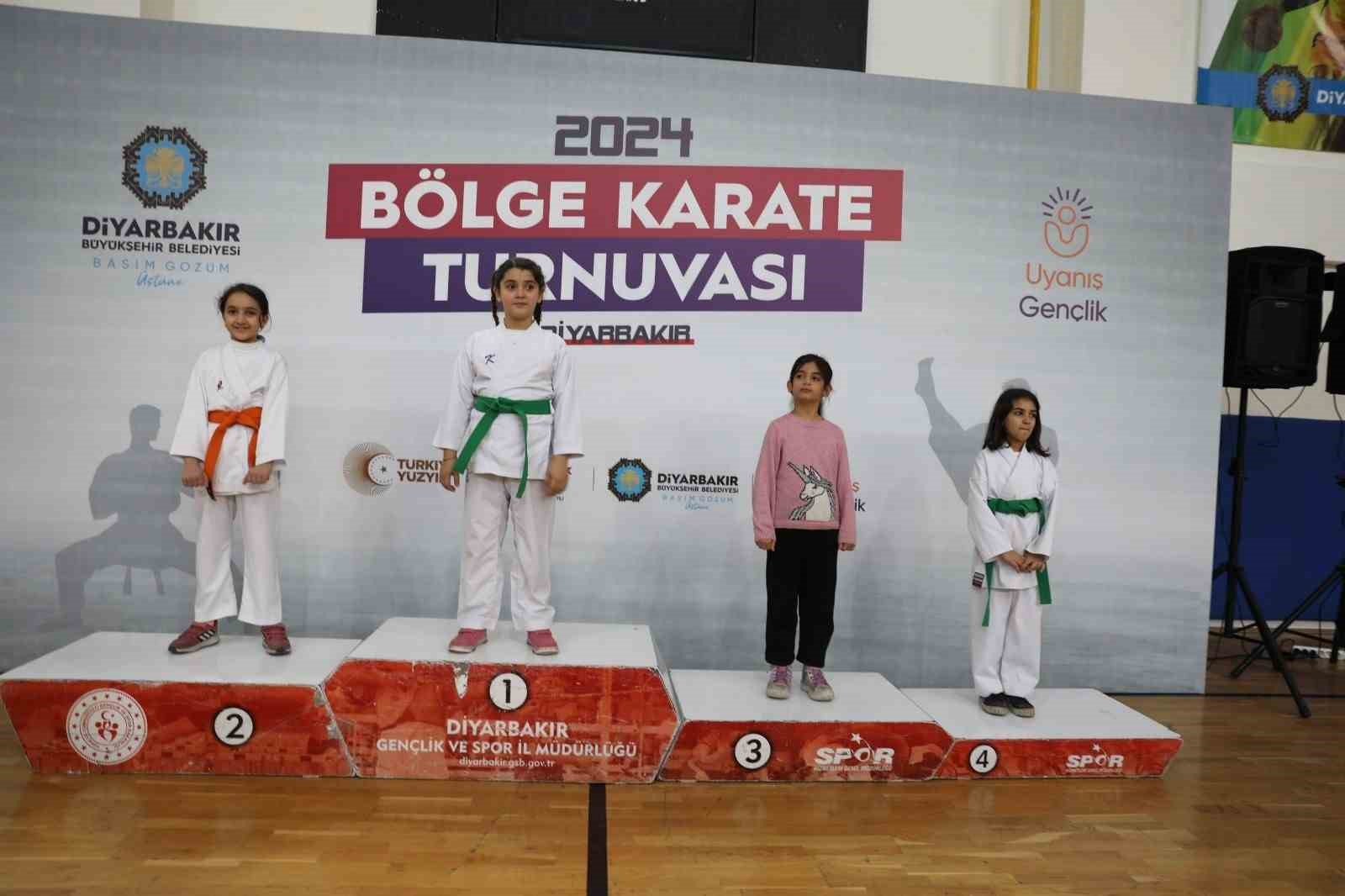 Diyarbakır’da 311 çocuk karate turnuvasında mücadele etti
