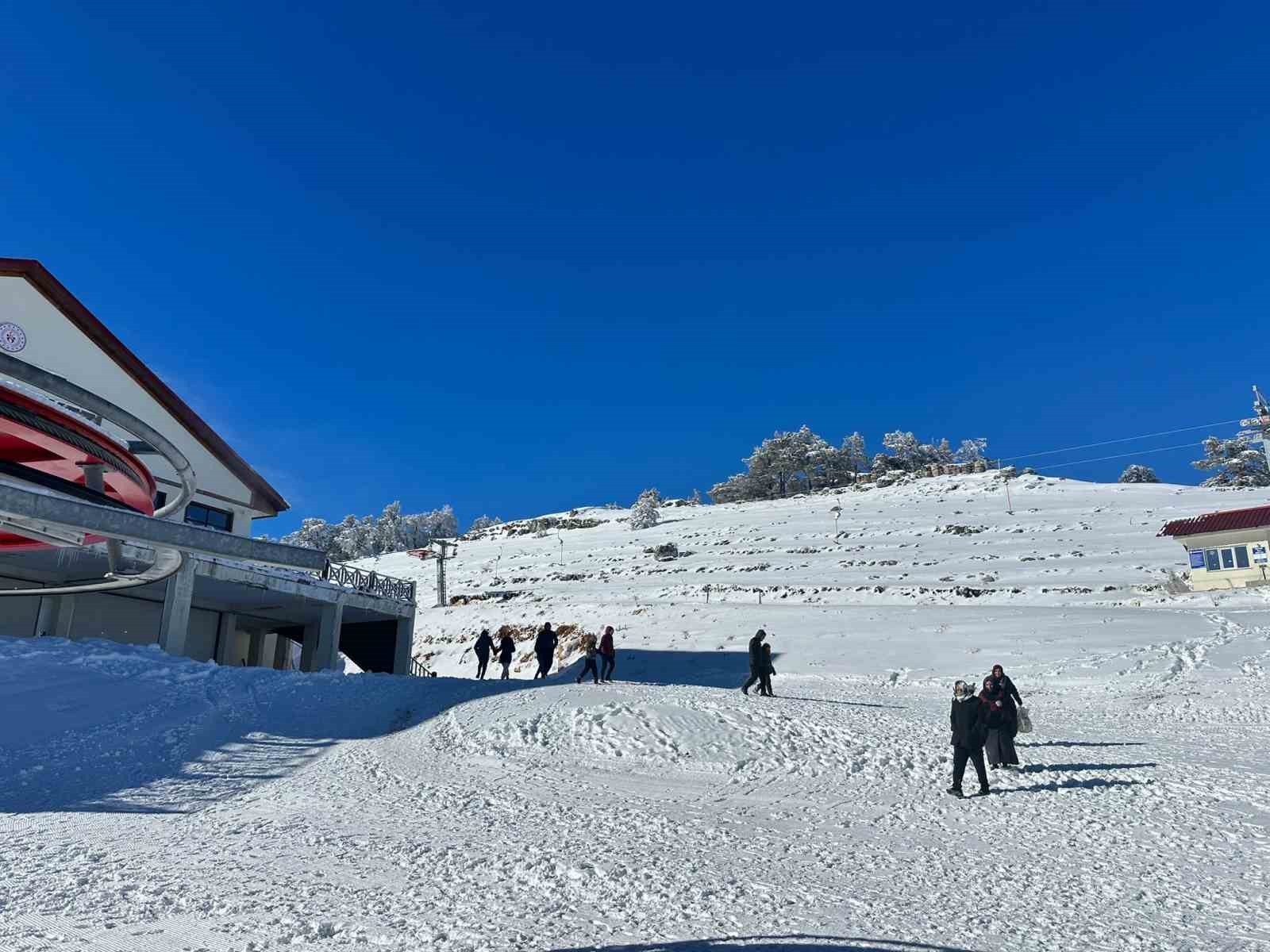 Keltepe Kayak Merkezi yılın ilk ziyaretçilerini ağırladı
