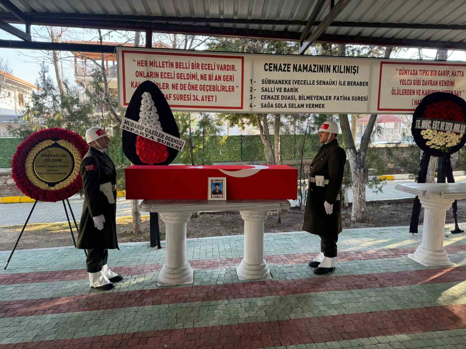 Kıbrıs gazisi Isparta’da son yolculuğuna uğurlandı