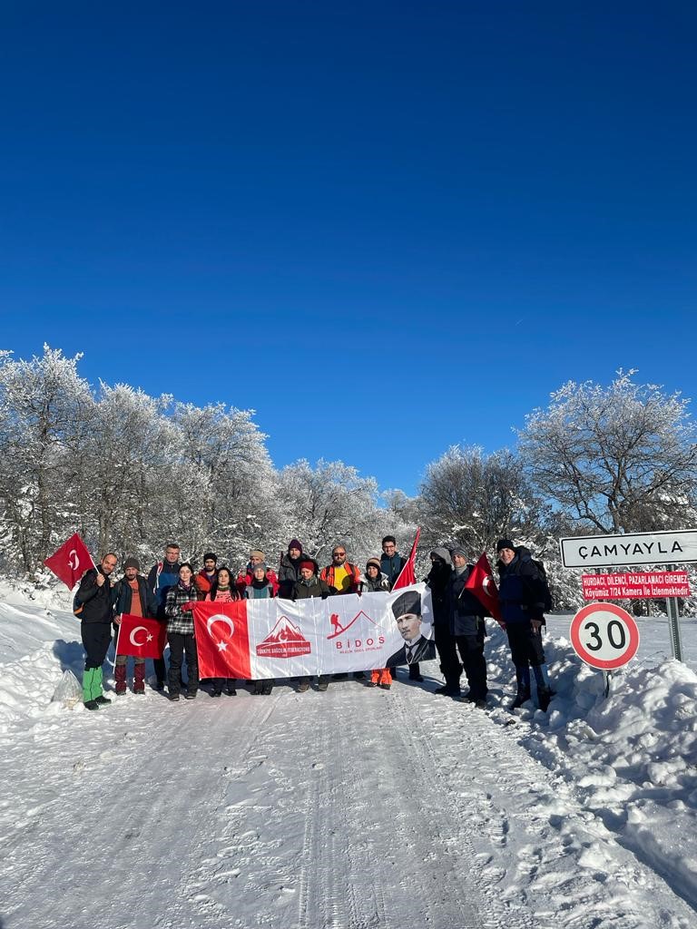 BİDOS’tan şehitler için 12 kilometrelik yürüyüş