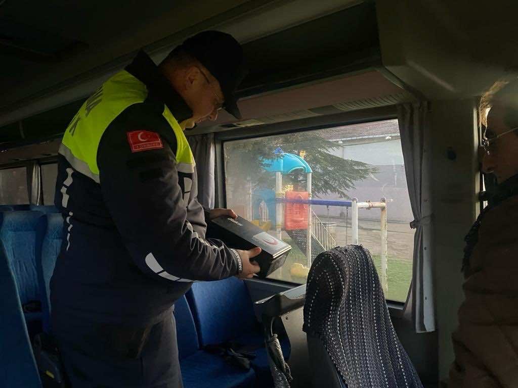 Keşan&rsquo;da &ouml;ğrenci servislerine denetleme
