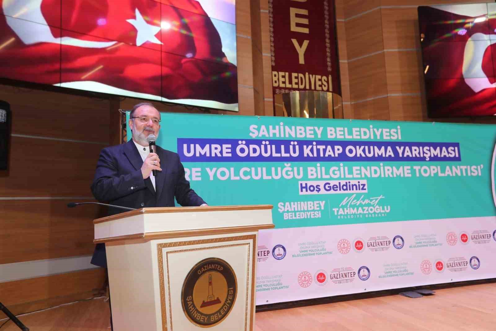 Şahinbey Belediyesi Umre’ye göndereceği öğrenciler bilgilendirdi