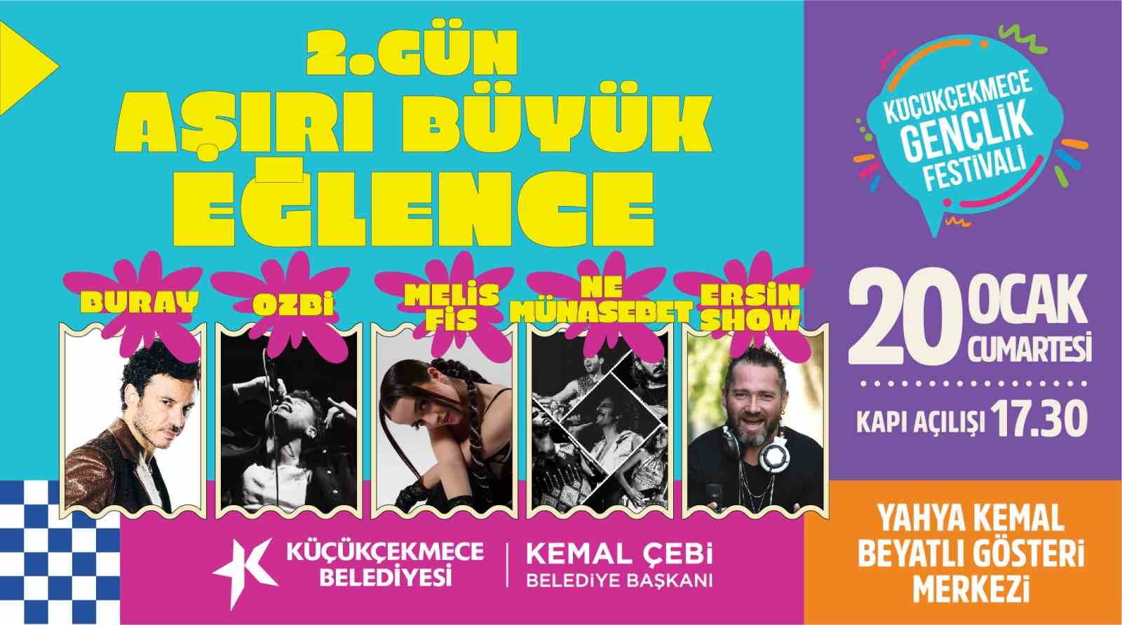 Küçükçekmece’de ‘3. Gençlik Festivali’ için geri sayım başladı