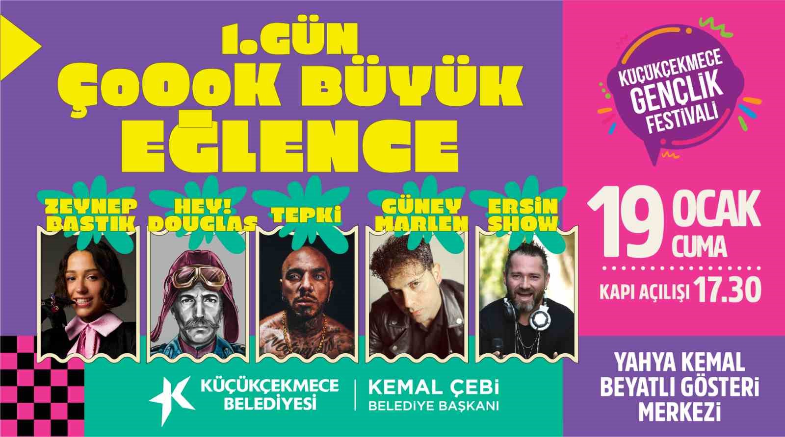 Küçükçekmece’de ‘3. Gençlik Festivali’ için geri sayım başladı
