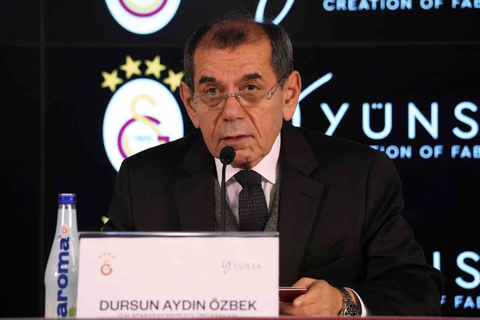 Dursun Özbek: "Şampiyonluk emeklilik ikramiyesi değildir"
