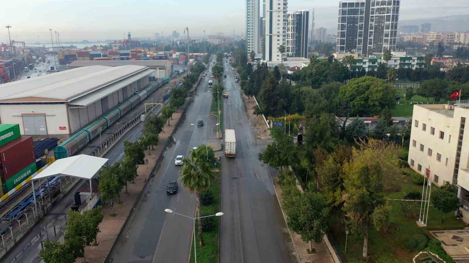 Liman yolu güzergahında trafik güvenliği çalışmaları başladı
