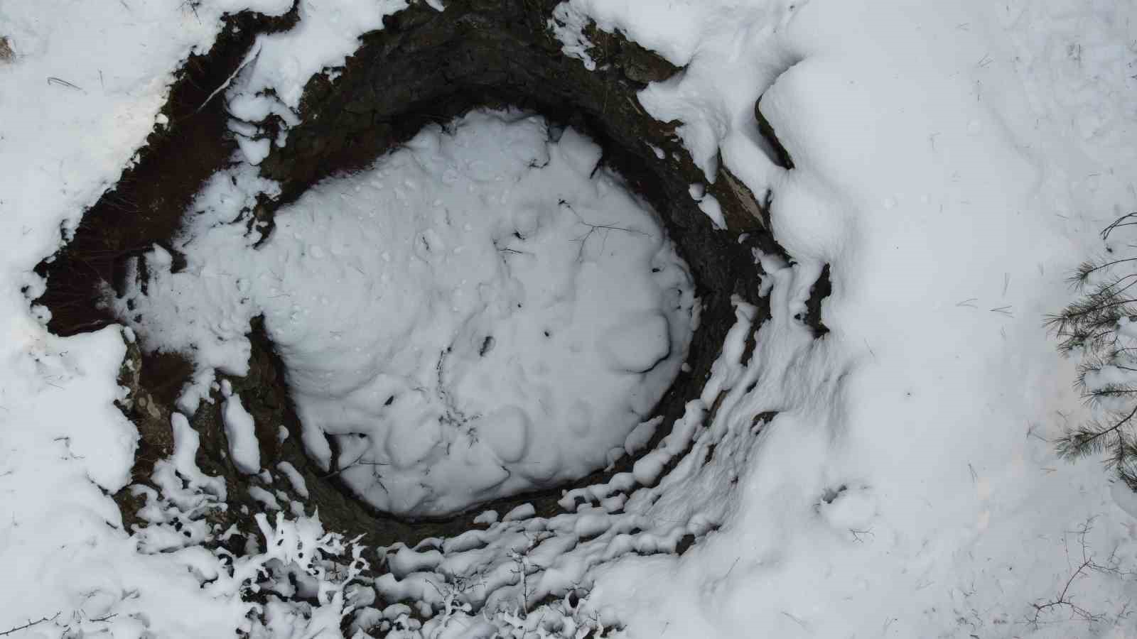 Geçmişte buzdolabı olarak kullanılan kar kuyuları turizme kazandırılmayı bekliyor