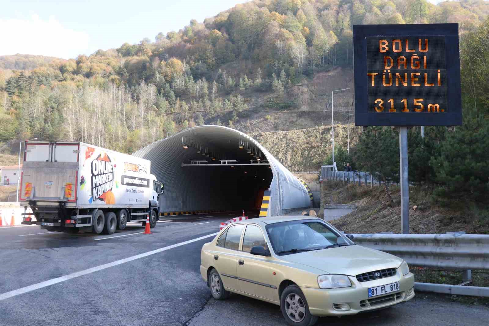 Bolu Dağı Tüneli İstanbul istikametinde tünel tüpü 60 metre uzatılacak 
